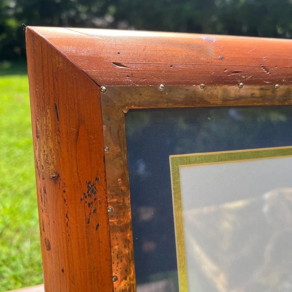 Wood and Copper Picture Frame | 5x7